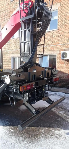 Сортиментовоз SHACMAN SX32586V384 с гидроманипулятором ВМ 10-74